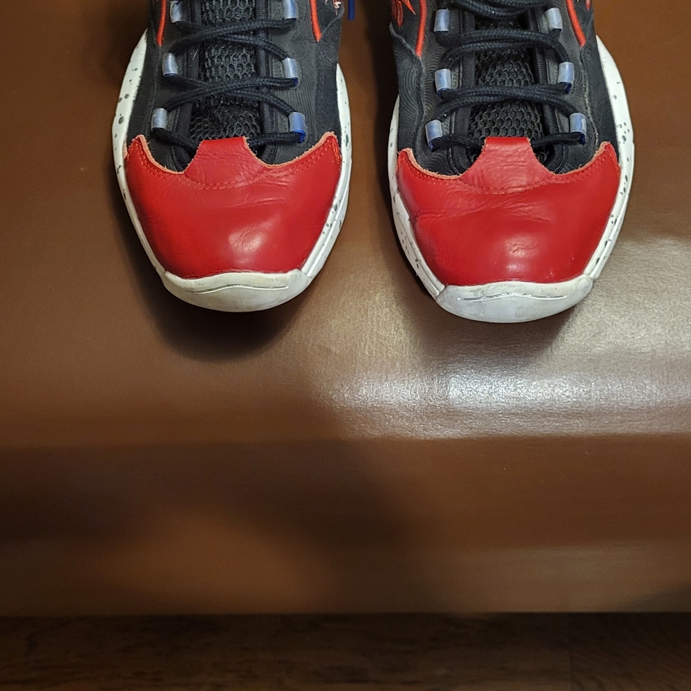 Iverson Reebok Black and Red with White Accents